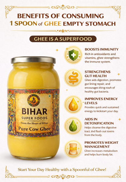 Pure Cow Ghee | 1kg | BIHAR SUPER FOODS